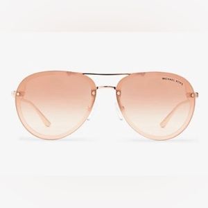 Michael Kors Rose Gold Mirrored Sunglasses